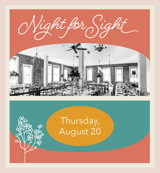 Night for Sight save the date for August 20
