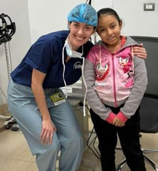 Dr. Dmitriev with cornea recipient, Genesis, in Guatemala